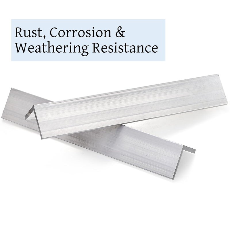 Tlence 2 PCS Aluminum Angle 6061, 2" x 2"x 1/4" Aluminum Angle Stock, 12" Length T5 Temper Mill Stock, 90 Degree Angled Aluminum Extrusion for DIY Projects Industrial Building Construction - Image 5